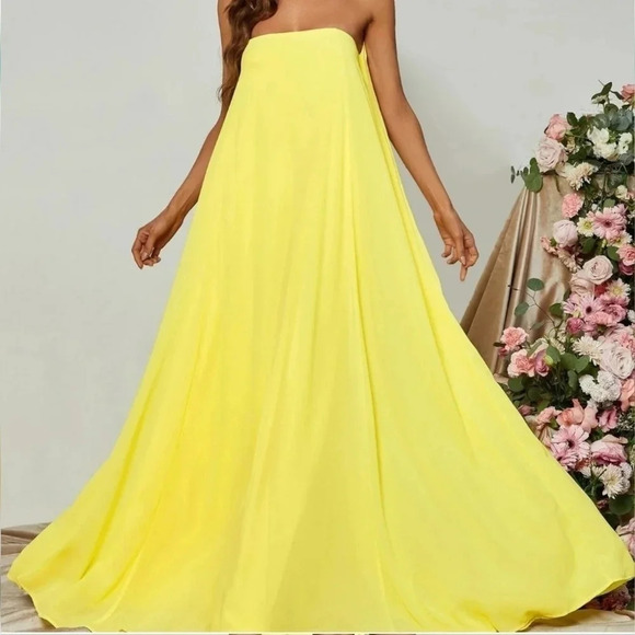 Choker Neck Backless Maxi Formal Dress - Picture 1 of 6